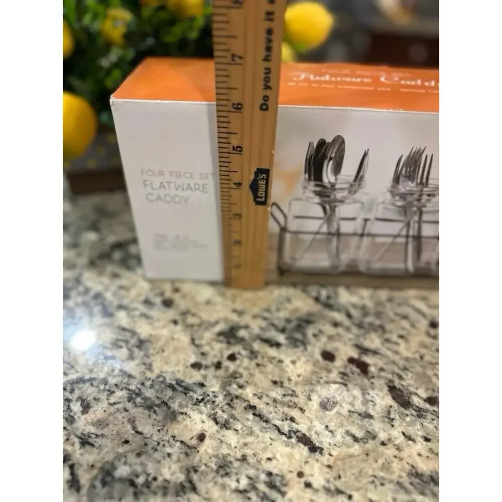 4 Piece Flatware Caddy In Box